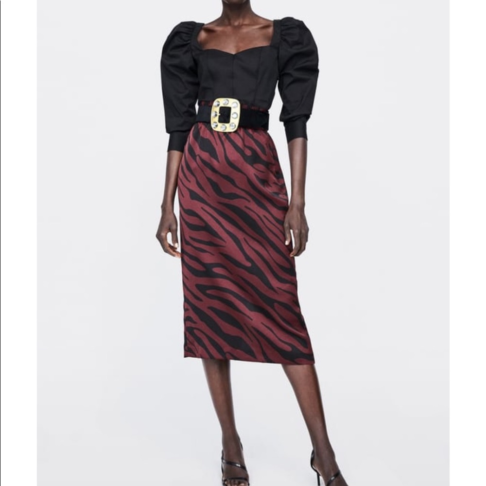 Zara animal print skirt - Picture 3 of 8